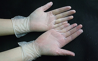 無(wú)粉車間一次性pvc無(wú)塵手套 280mm