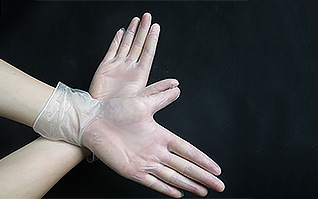 一次性耐油透明pvc手套280mm